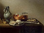 Pieter Claesz, Tobacco Pipes and a Brazier